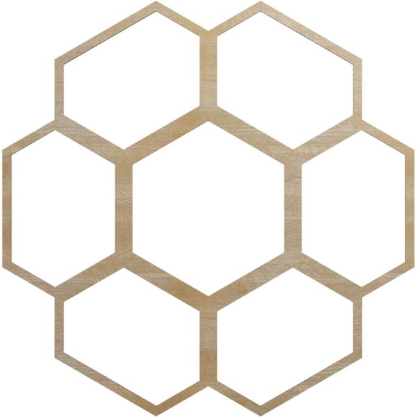 Florin Wood Fretwork Pierced Ceiling Medallion, Birch, 36